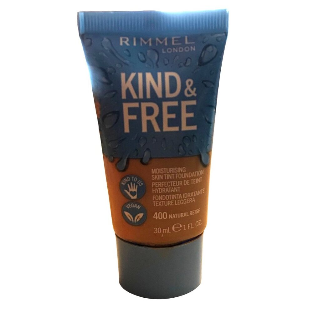 Rimmel Foundation 400 Natural Beige Kind & Free Moisturizing Skin Tint 30ml Lond
